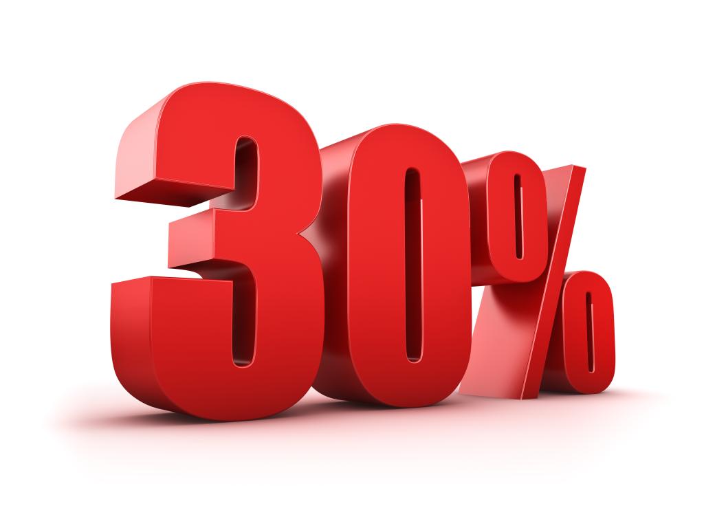 A 30 % kedvezmény ma véget ér!